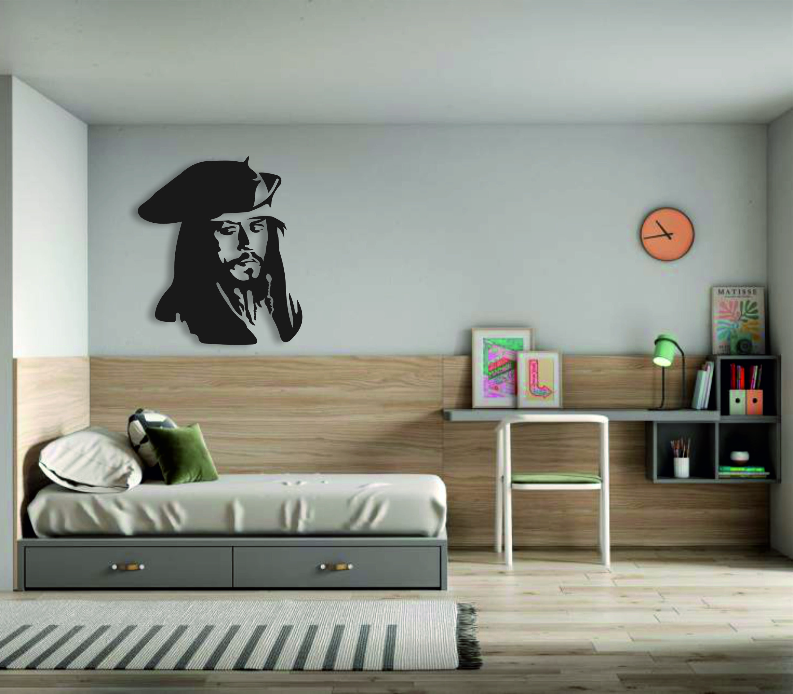 Cuadro Metálico Jack Sparrow